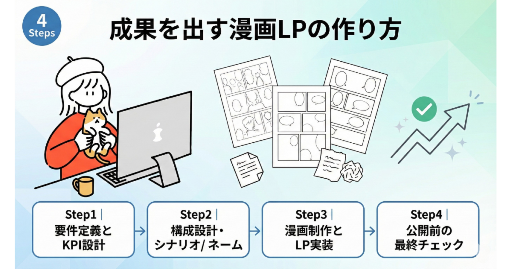 成果を出す漫画LPの作り方