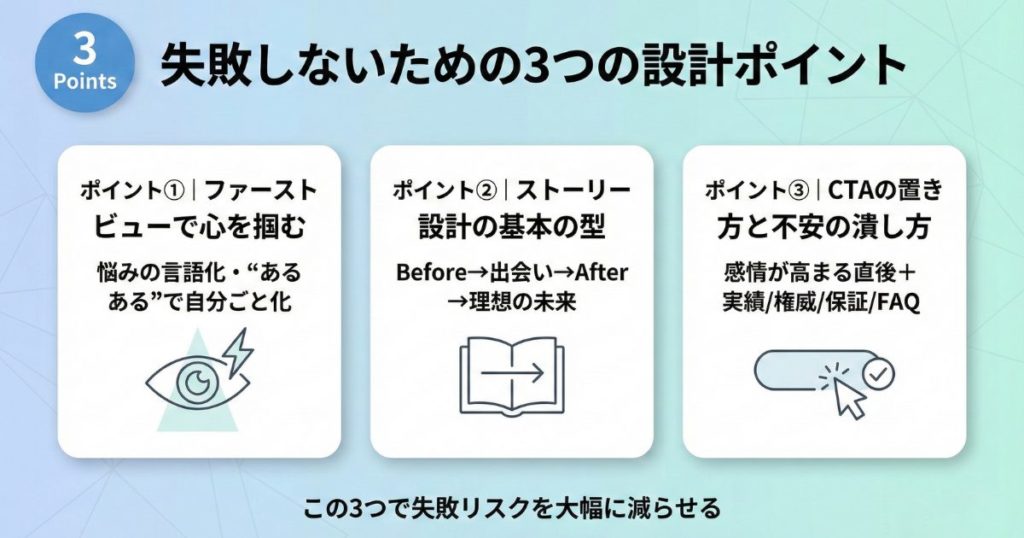 失敗しないための3つの設計ポイント