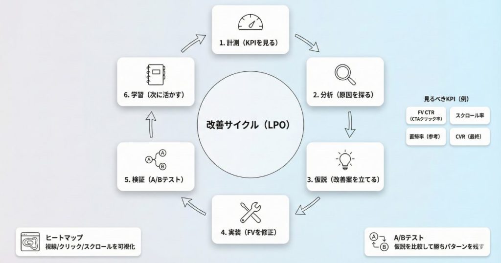 データで成果を最大化する！ファーストビューの改善サイクル（LPO）