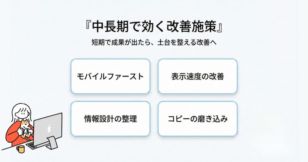中長期で効く改善施策