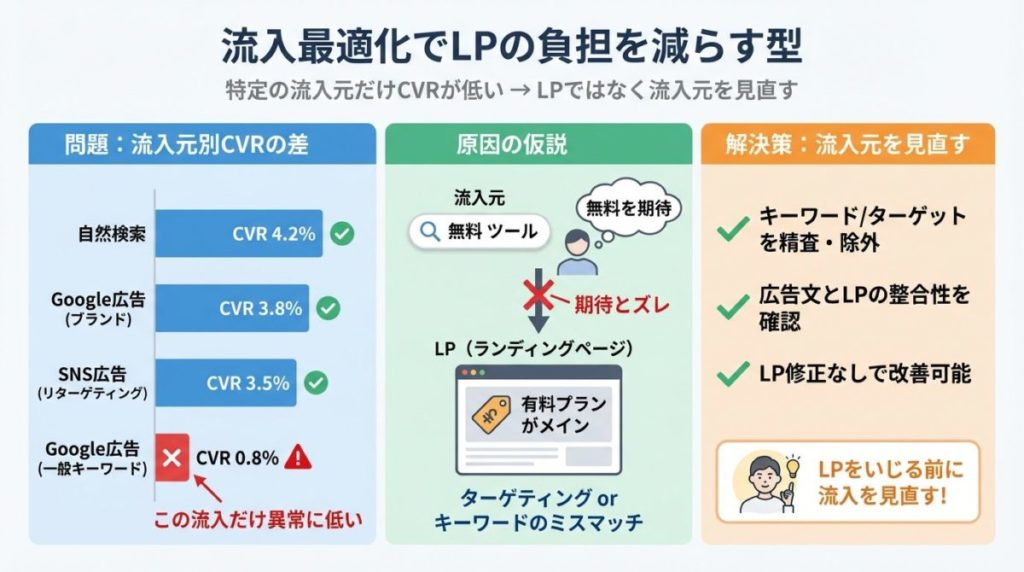 流入最適化でLPの負担を減らす型